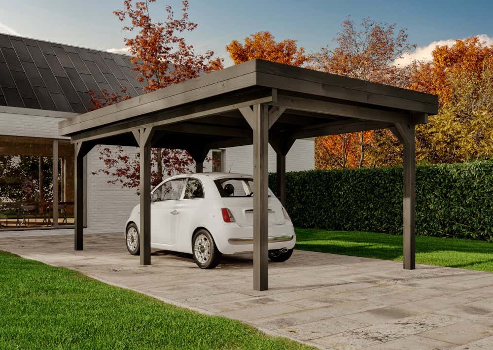 B-Ware Alpholz Einzelcarport Olaf "Grey Line" Unkategorisiert online kaufen