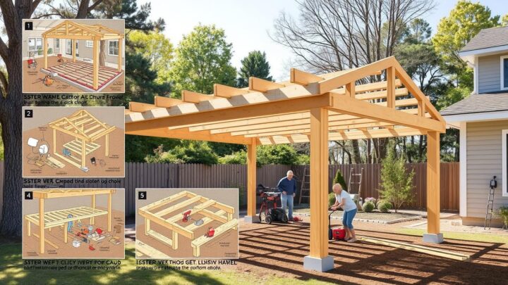 Carport aus Holz selbst bauen – Schritt für Schritt
