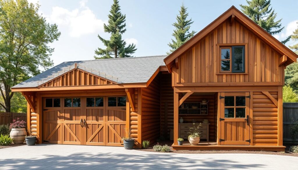 Holz-Garagen mit Anbauschuppen Raumnutzung Holz-Garagen mit Anbauschuppen Raumnutzung