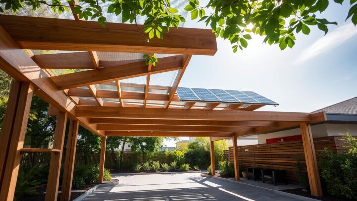 Solardächer auf Holz-Carports oder Holz-Garagen