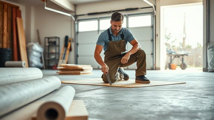 Wie Sie den Boden Ihrer Garage schnell und einfach isolieren