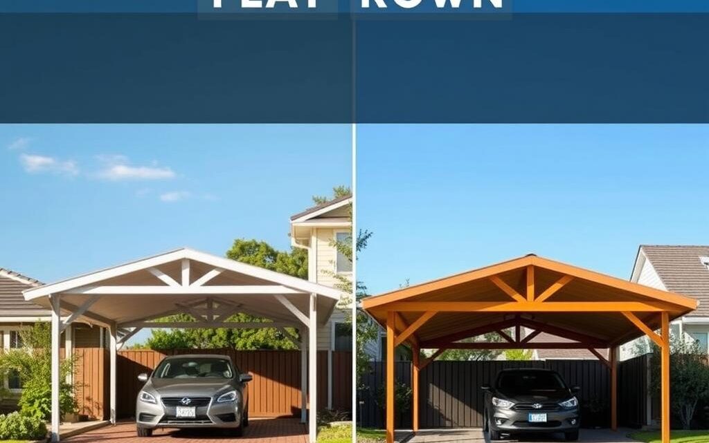 Ihr Carport: Flachdach oder Steildach, was passt besser?