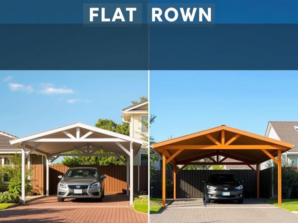 Ihr Carport: Flachdach oder Steildach, was passt besser?